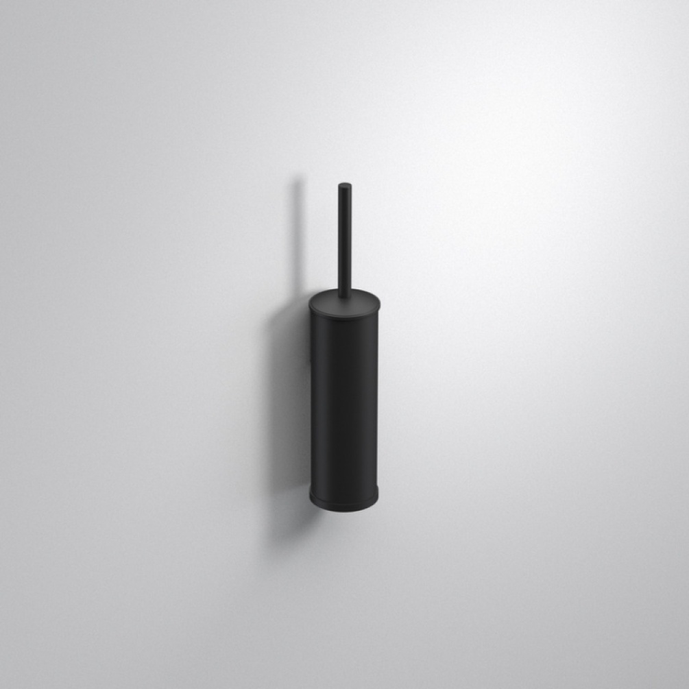 Close up product image of the Origins Living Tecno Project Black Metal Toilet Brush